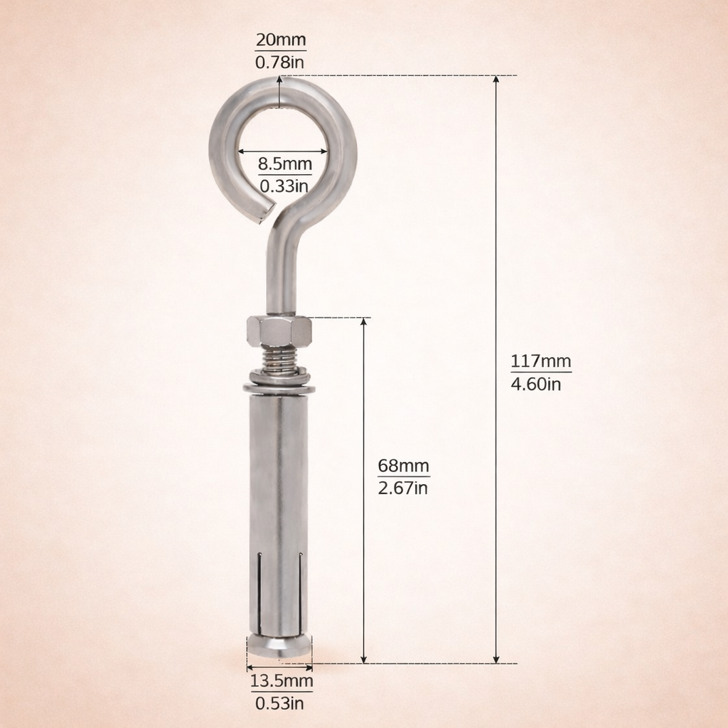 SS Anchor bolts-2 pieces