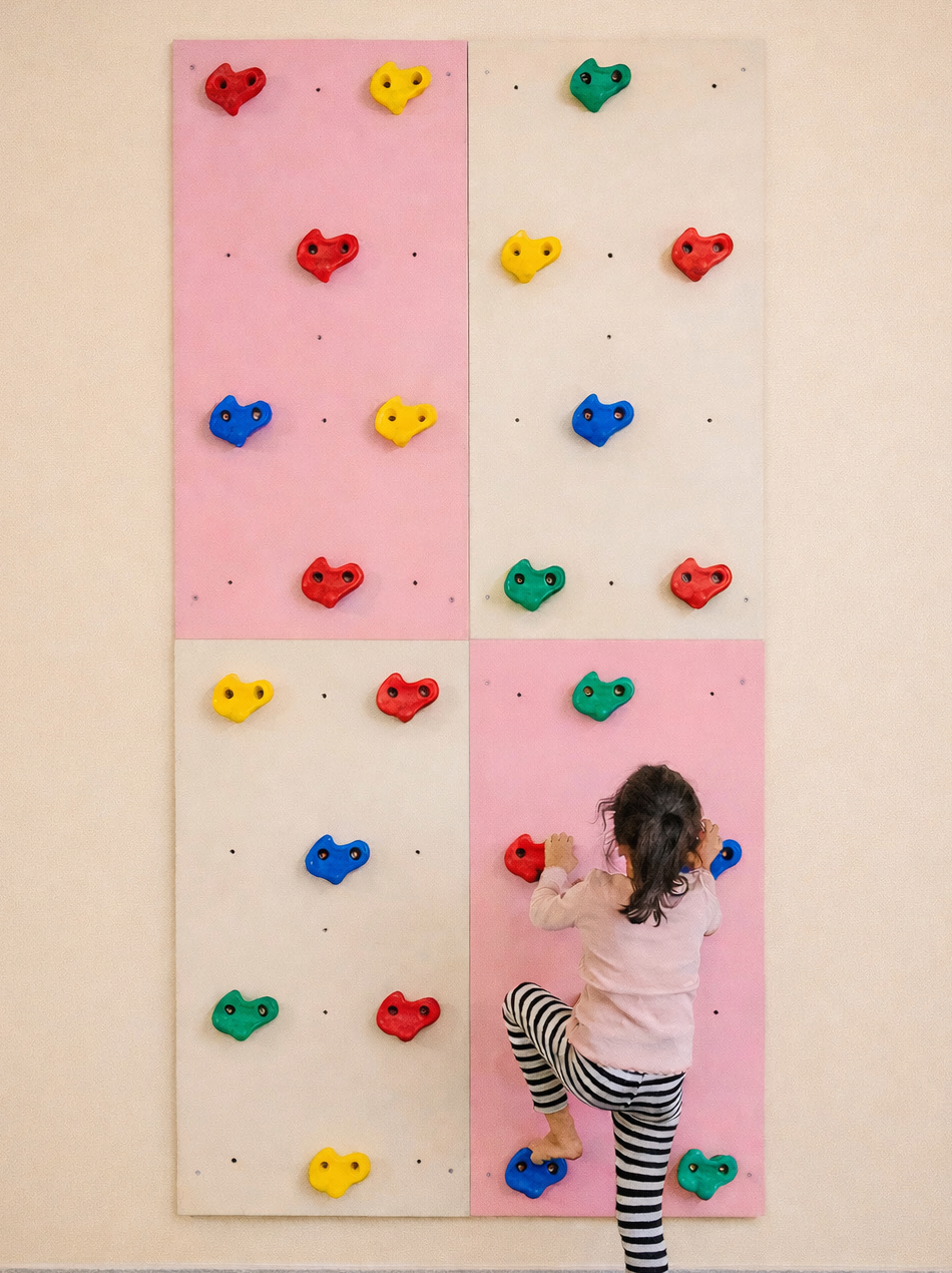 wall mounted climbing wall for kids