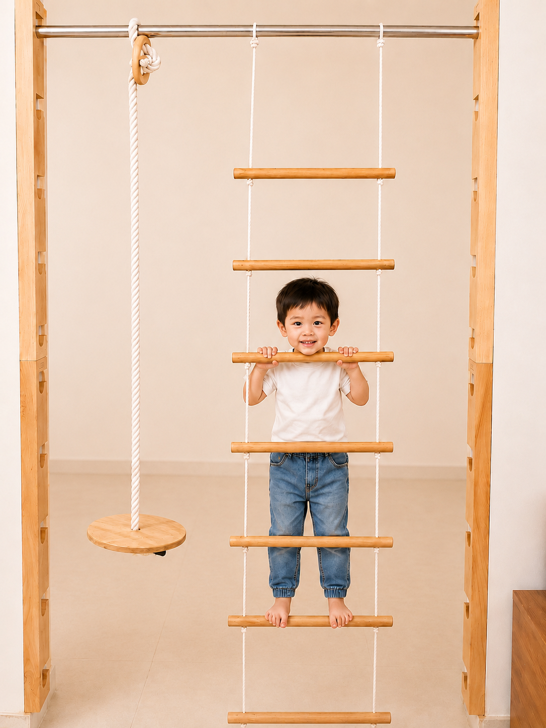 Doorway Jungle Gym Hanging Pull Up Bar – Kids & Adults