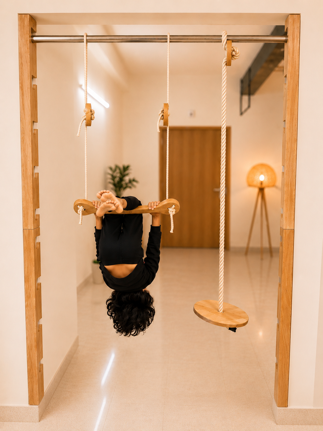 Doorway Jungle Gym Hanging Pull Up Bar – Kids & Adults