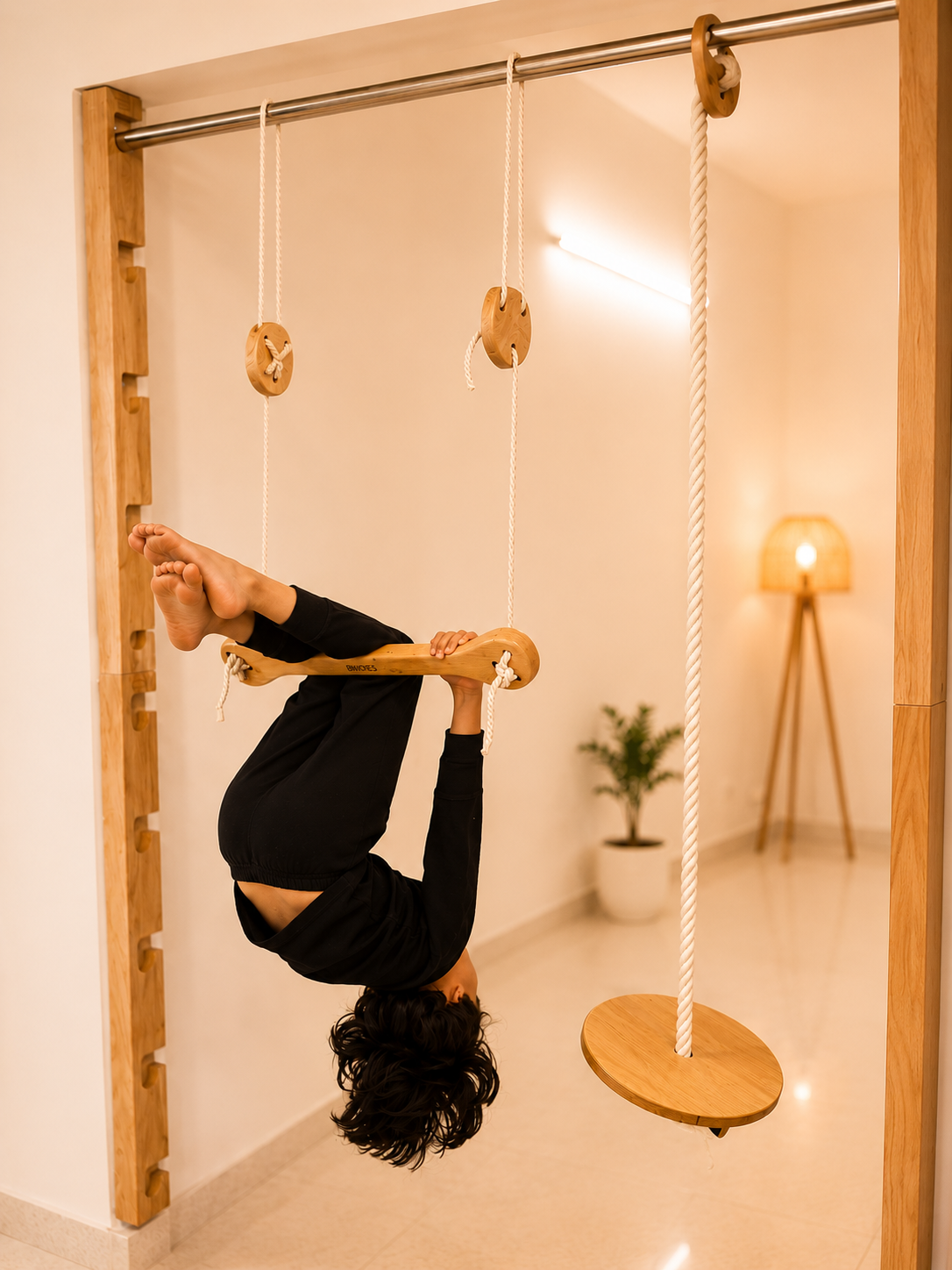 Doorway Jungle Gym Hanging Pull Up Bar – Kids & Adults