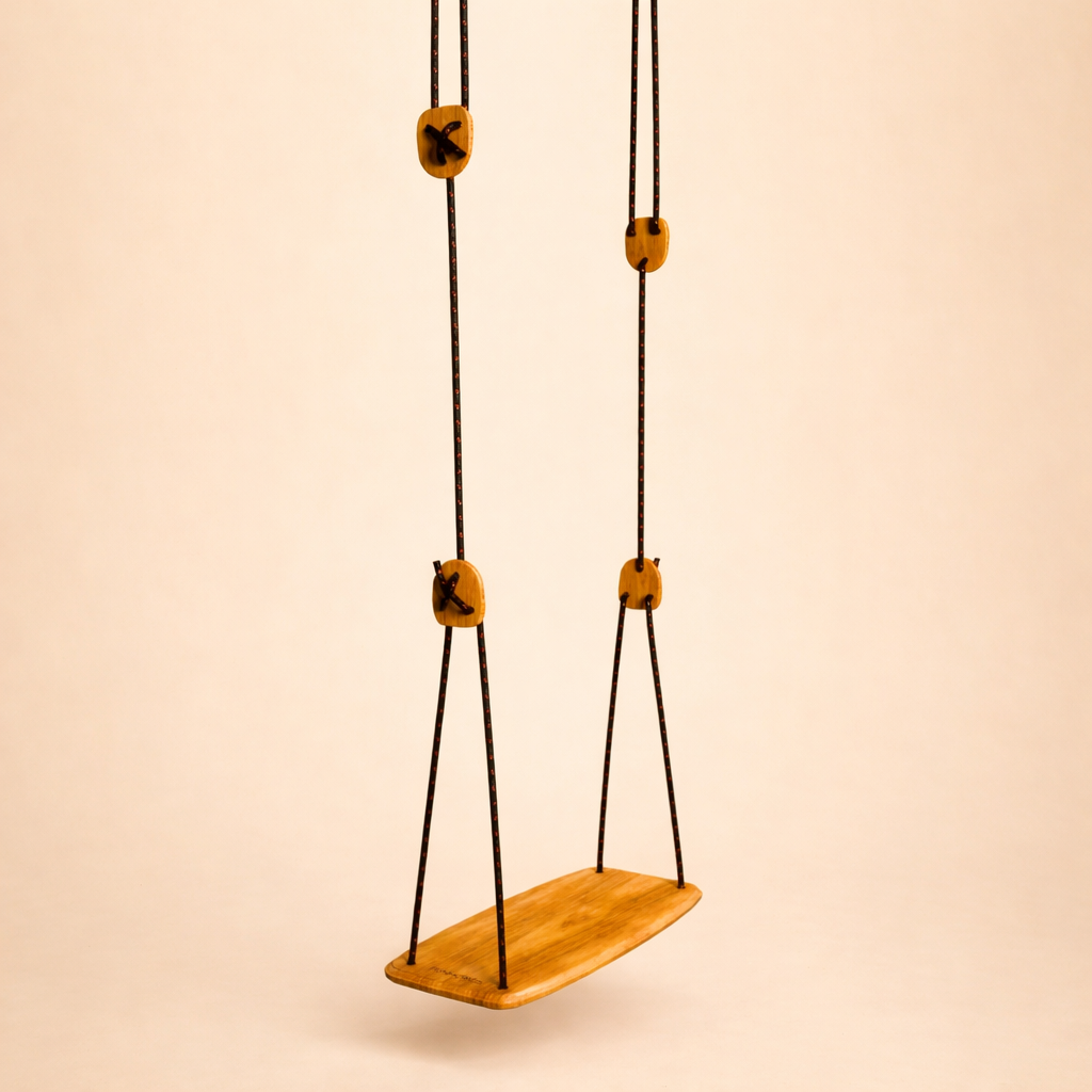 Ceiling mounted kids swing for indoor apartment setup baby jhula