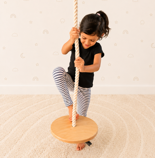 Wooden Disc Swing for Kids